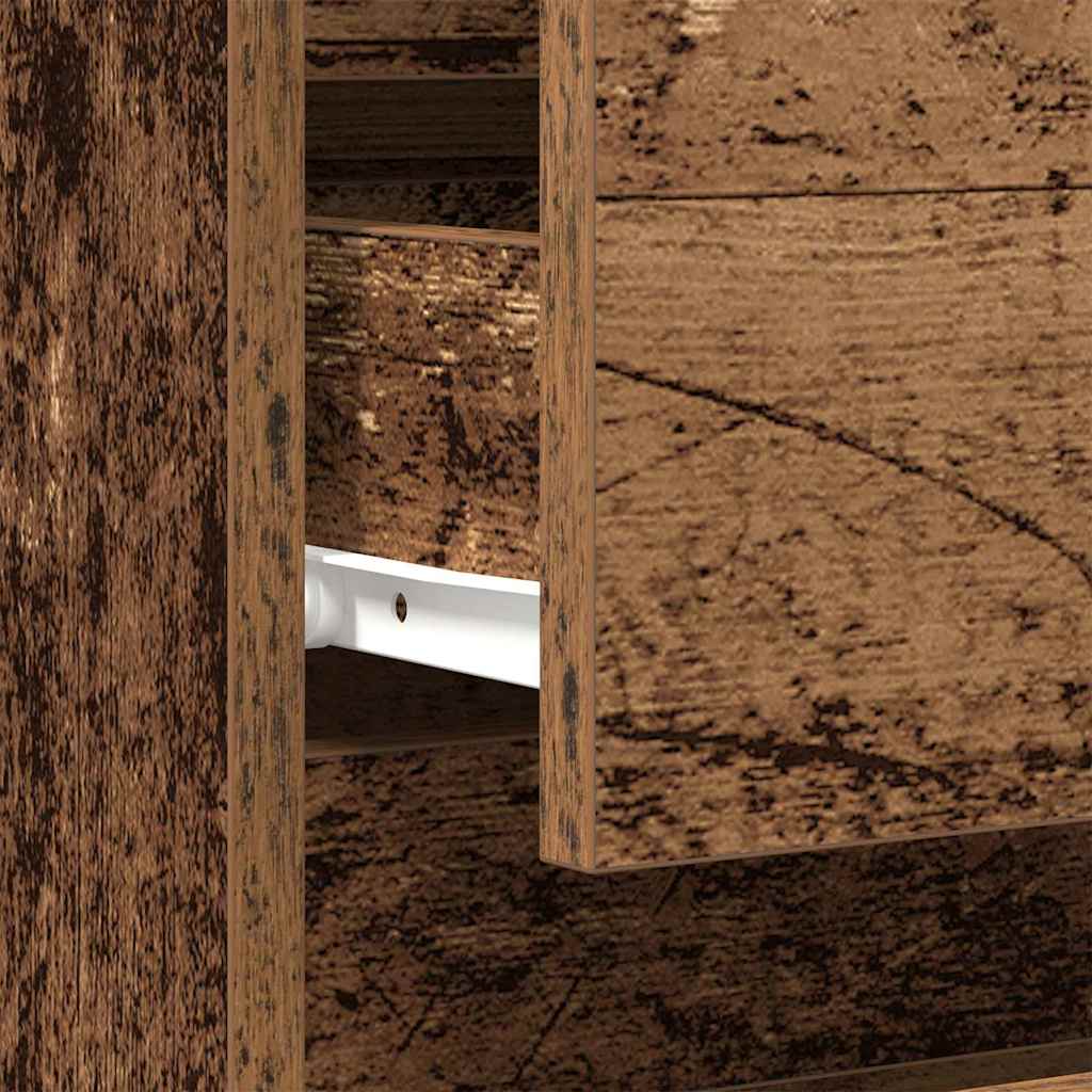 Nachttisch 2 pcs Altholz 40 x 35 x 50 cm Holzwerkstoff