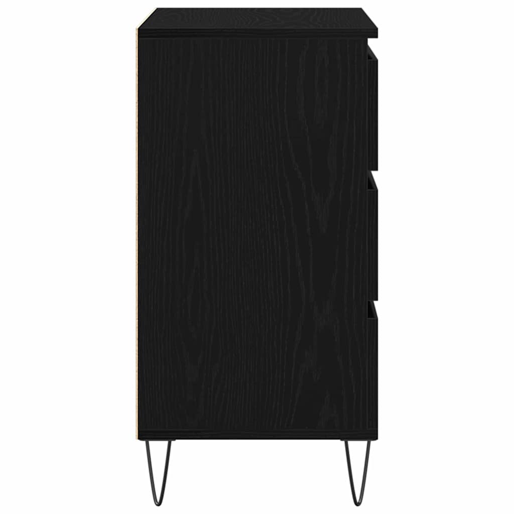Sideboard Schwarze Eiche 60 x 35 x 70 cm Holzwerkstoff