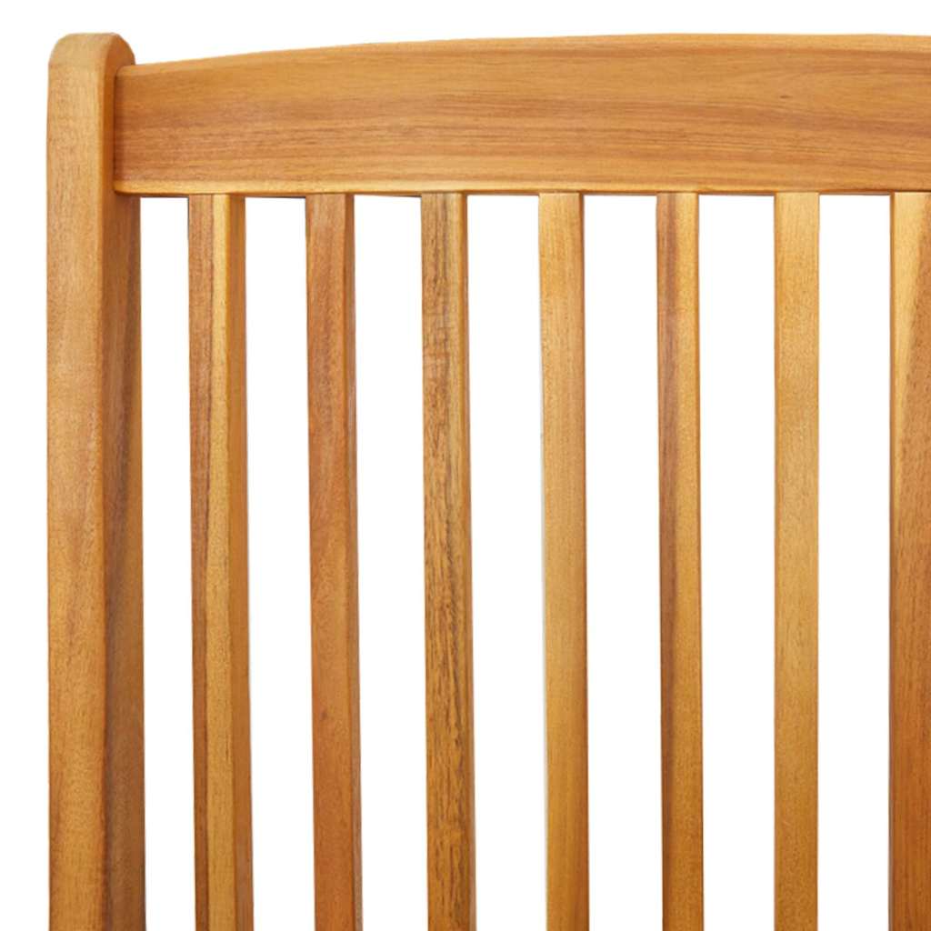 Klappstuhl 2 pcs Grau 49 x 57,5 x 92 cm Massivholz Akazie