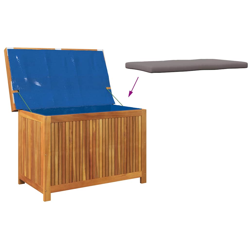 Outdoor-Kissenbox 90x50x60,5 cm Massivholz Akazie