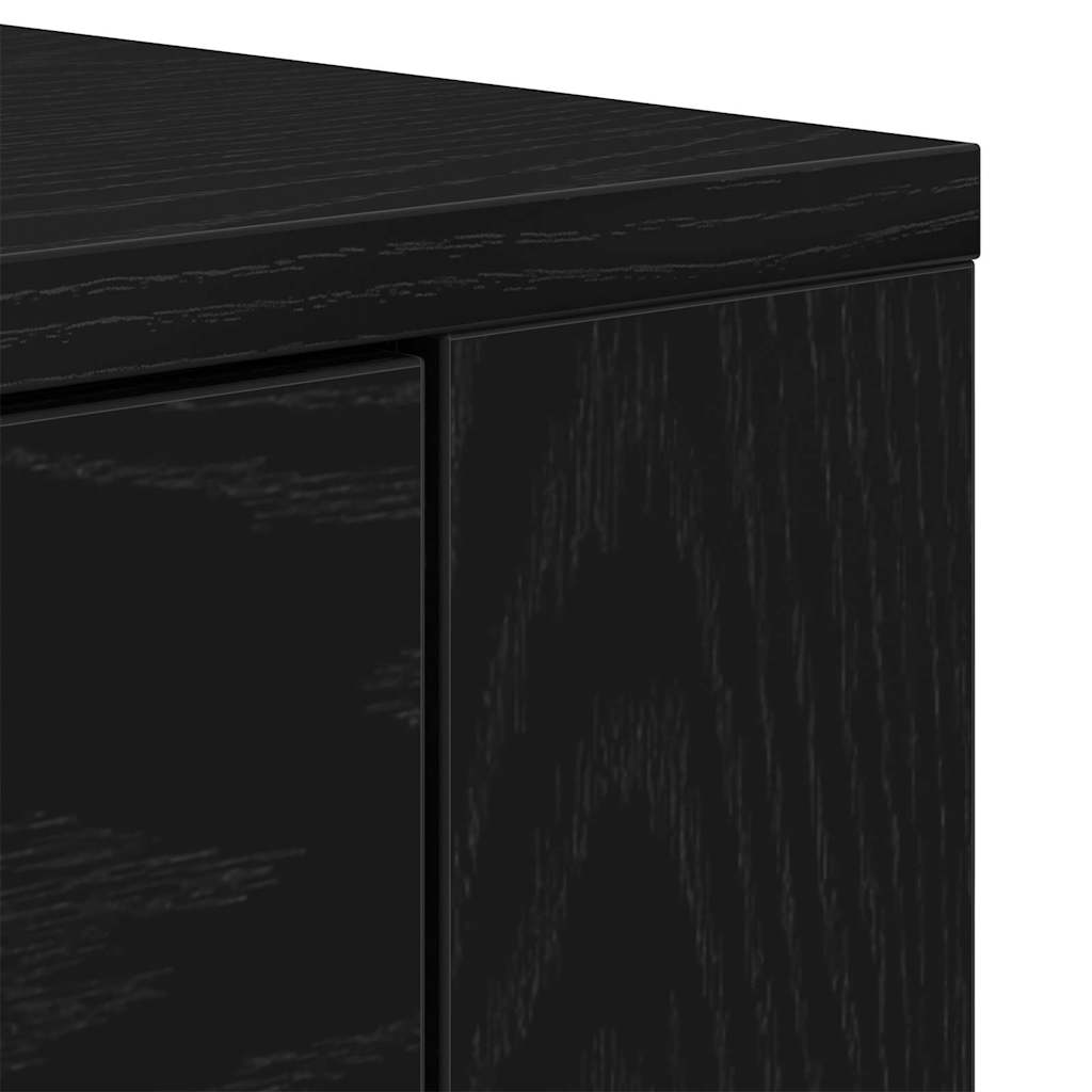Sideboards 2 Stück Schwarze Eiche Holzwerkstoff