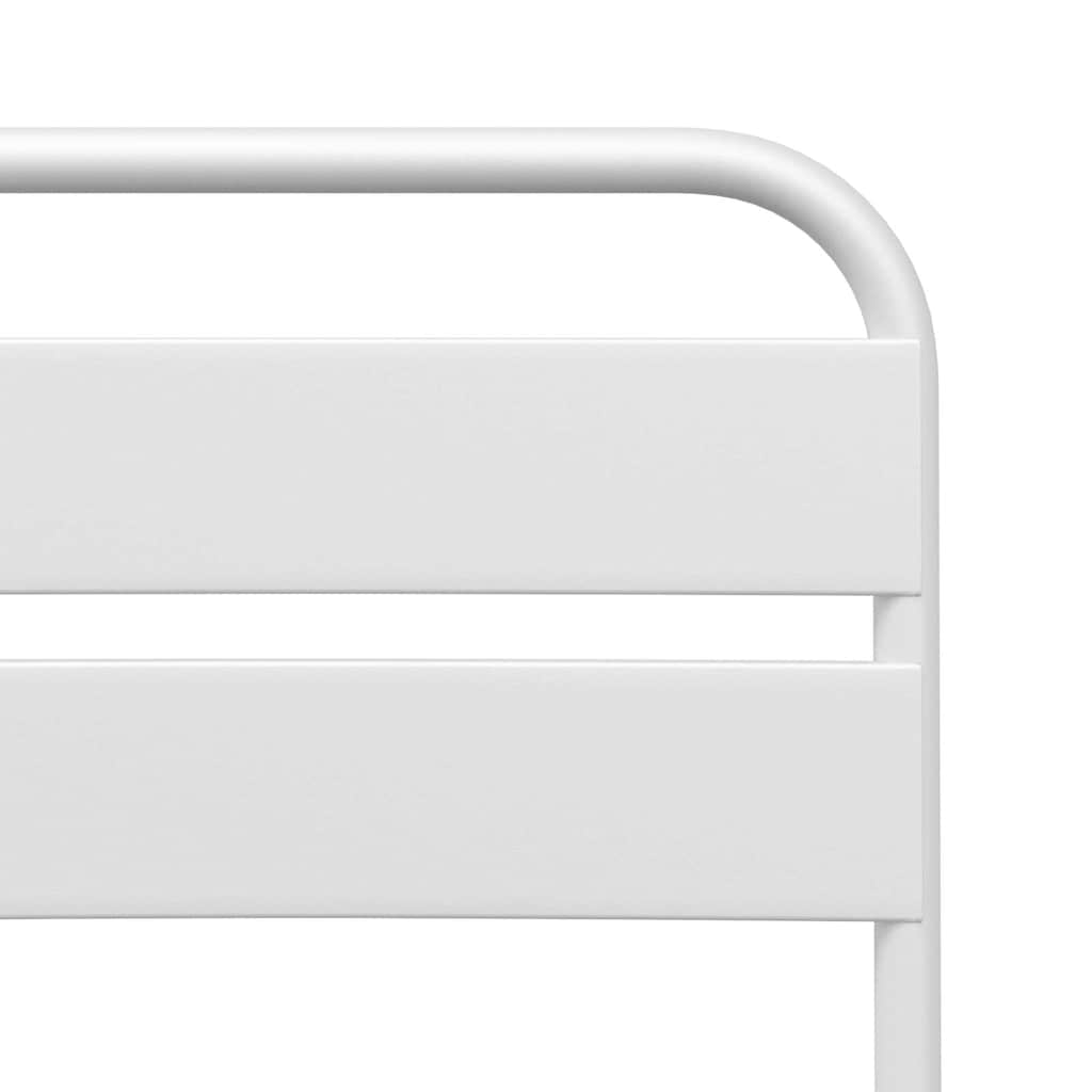 Garten Klappstuhl 2 pcs Weiß 55 x 56,5 x 91cm Stahl