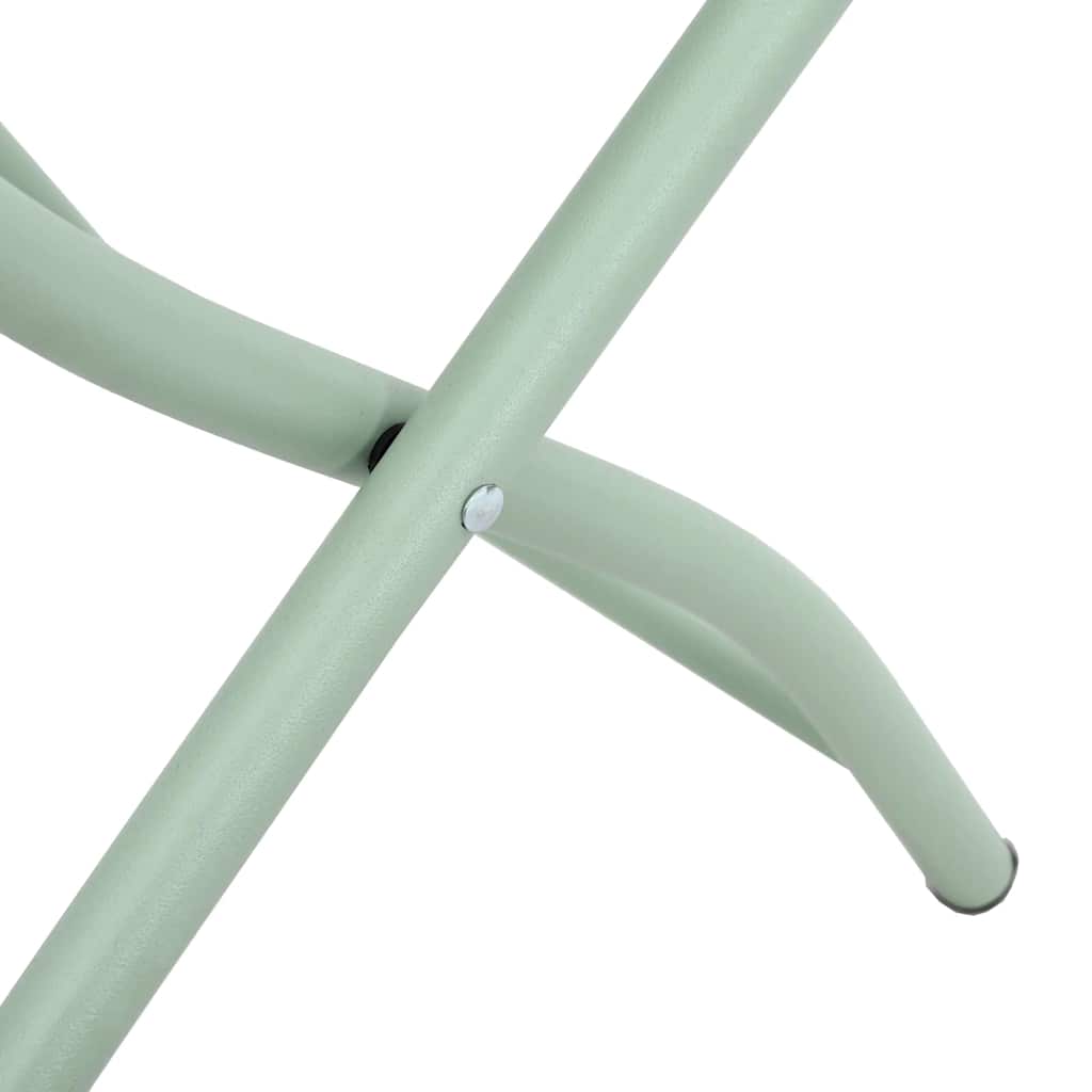 Garten Klappstuhl 2 pcs Grün 55 x 56,5 x 91cm Stahl