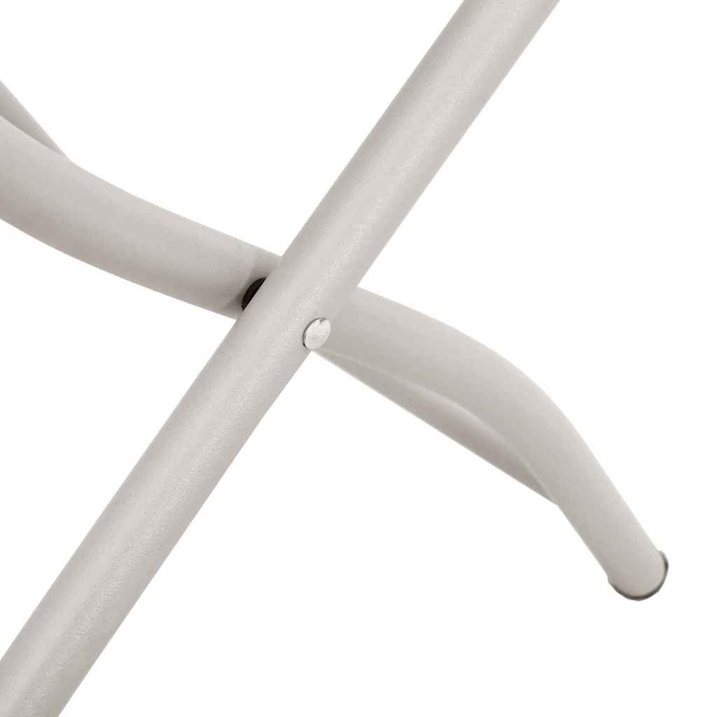 Garten Klappstuhl 2 pcs Beige 55 x 56,5 x 91cm Stahl