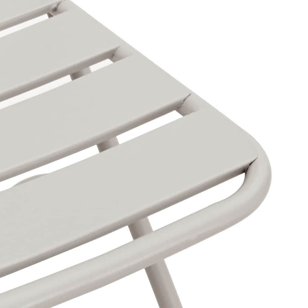 Garten Klappstuhl 2 pcs Beige 55 x 56,5 x 91cm Stahl
