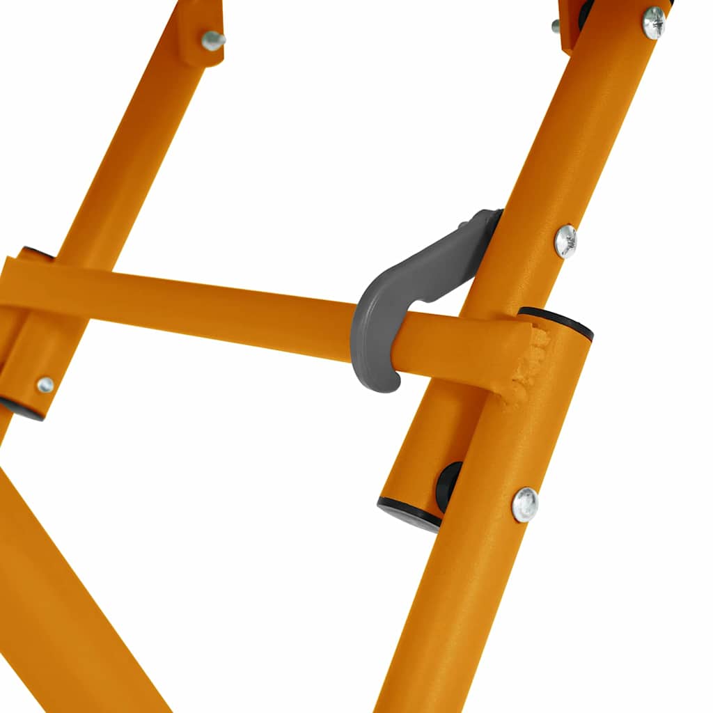 Gartentisch Senfgelb 55 x 55 x 73 cm Pulverbeschichteter Stahl