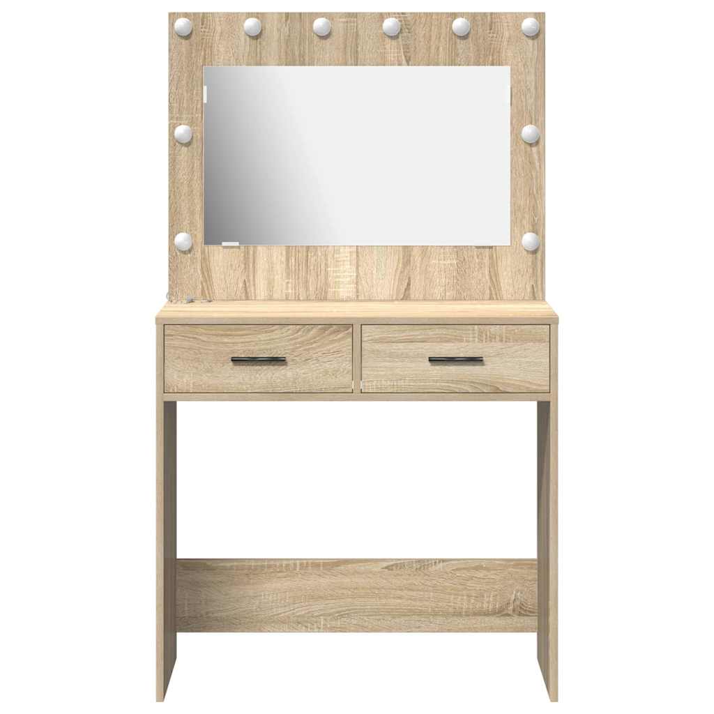 Schminktisch Sonoma Eiche 78,5 x 41 x 135 cm Holzwerkstoff