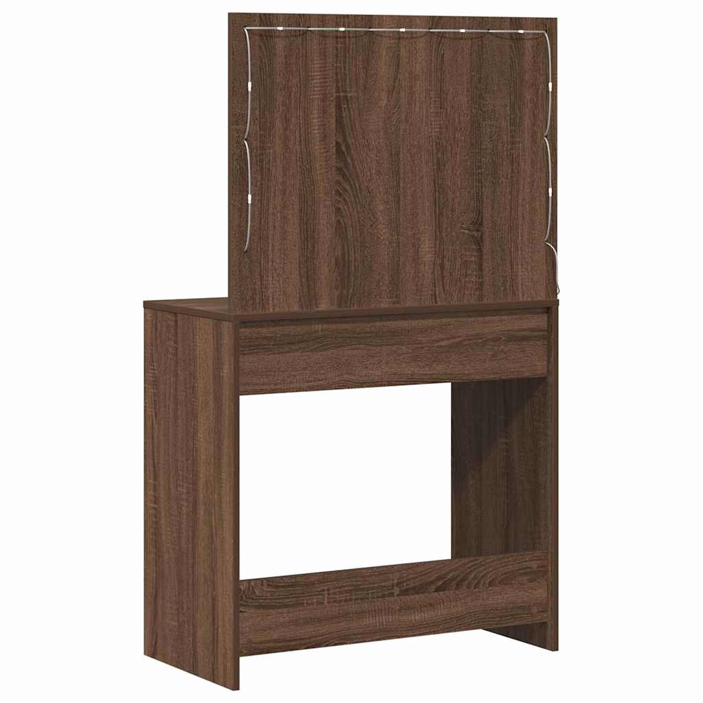 Schminktisch Braune Eiche 78,5 x 41 x 135 cm Holzwerkstoff