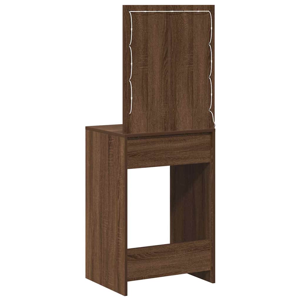 Schminktisch Braunes Eichenholz 50 x 41 x 135 cm Holzwerkstoff