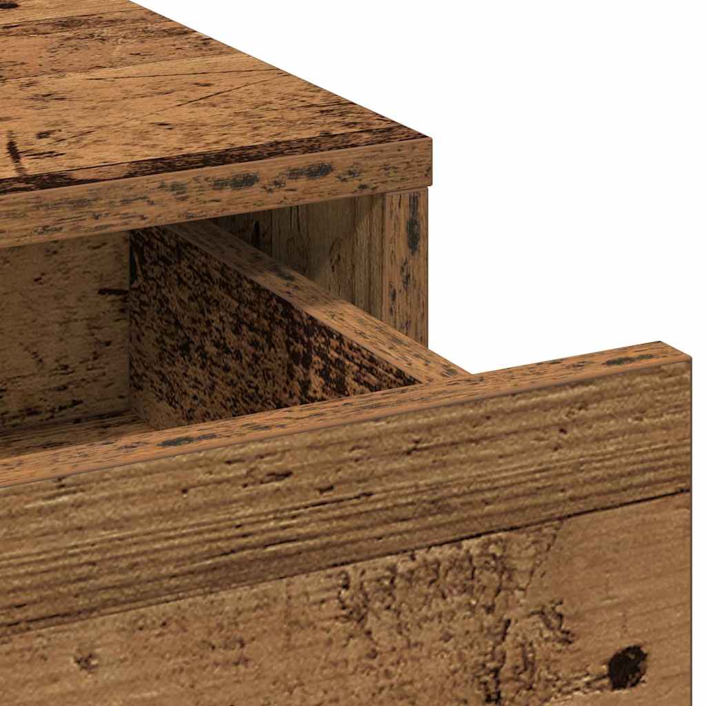 Schminktisch mit Spiegel Altholz 50 x 41 x 135 cm Holzwerkstoff