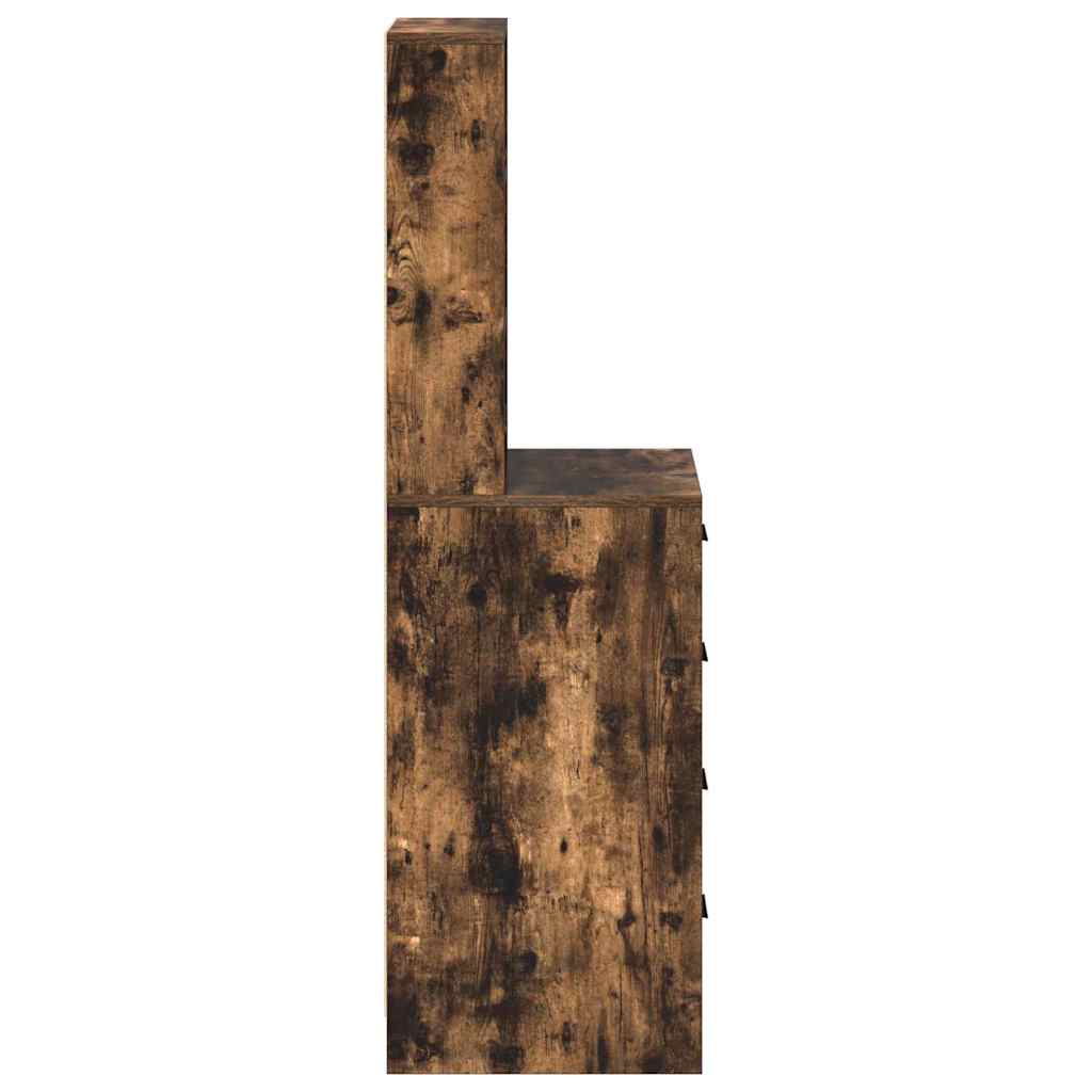 Hochboard Räuchereiche 40 x 41 x 135 cm Holzwerkstoff