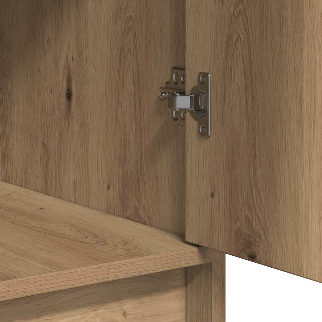 Sideboard Eiche handwerklich 40 x 40,5 x 75 cm Holzwerkstoff