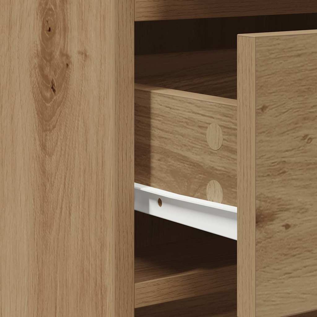 Sideboard Eiche handwerklich 40 x 40,5 x 75 cm Holzwerkstoff