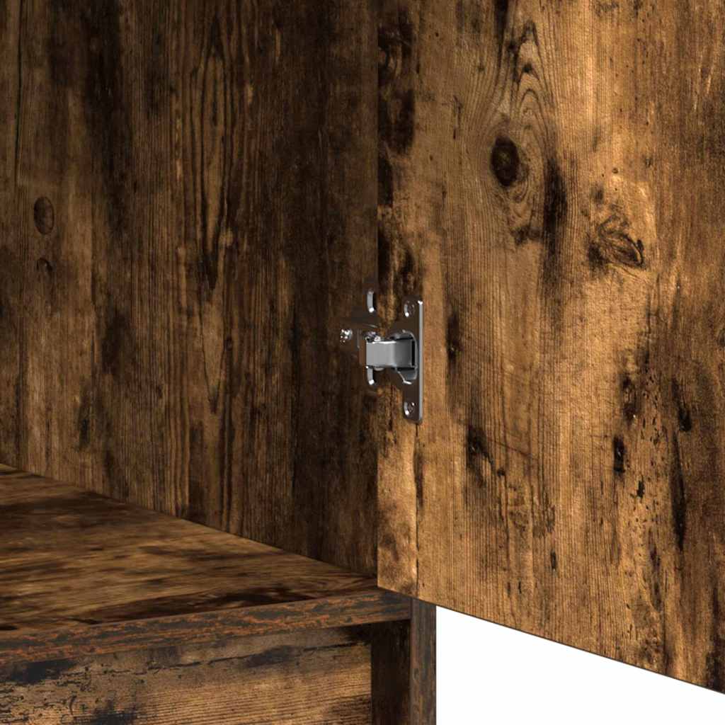 Hochboard Räuchereiche 40 x 40.5 x 135 cm Holzwerkstoff