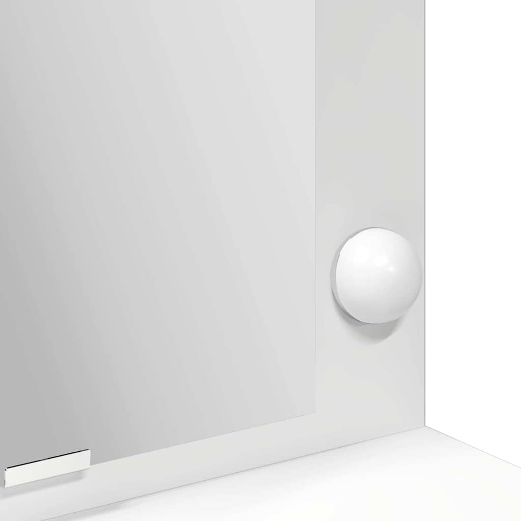 Schminktisch mit Regal Weiß 100 x 41 x 135 cm Holzwerkstoff