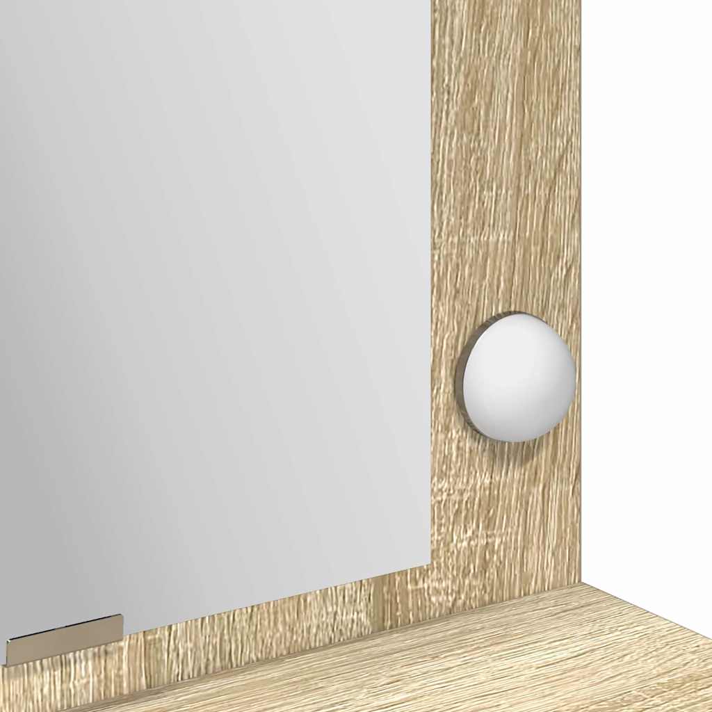 Schminktisch Sonoma-Eiche 100 x 41 x 135 cm Holzwerkstoff