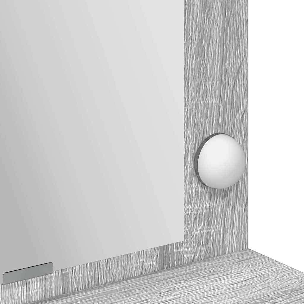 Schminktisch Grau Sonoma 100 x 41 x 135 cm Holzwerkstoff