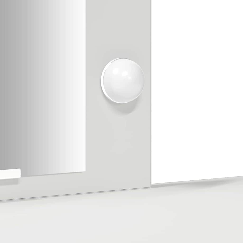 Schminktisch mit Speicher Weiß 102 x 33 x 135 cm Holzwerkstoff