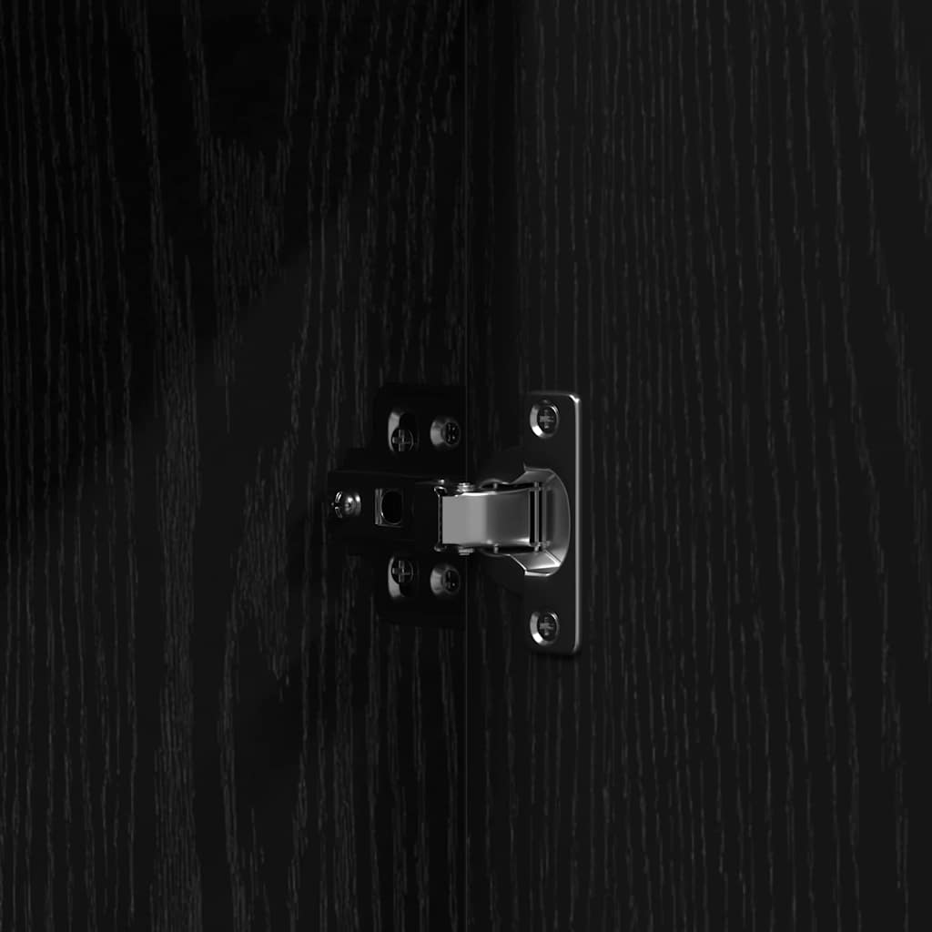 Schminktisch mit Tür Schwarz 102 x 33 x 135 cm Holzwerkstoff