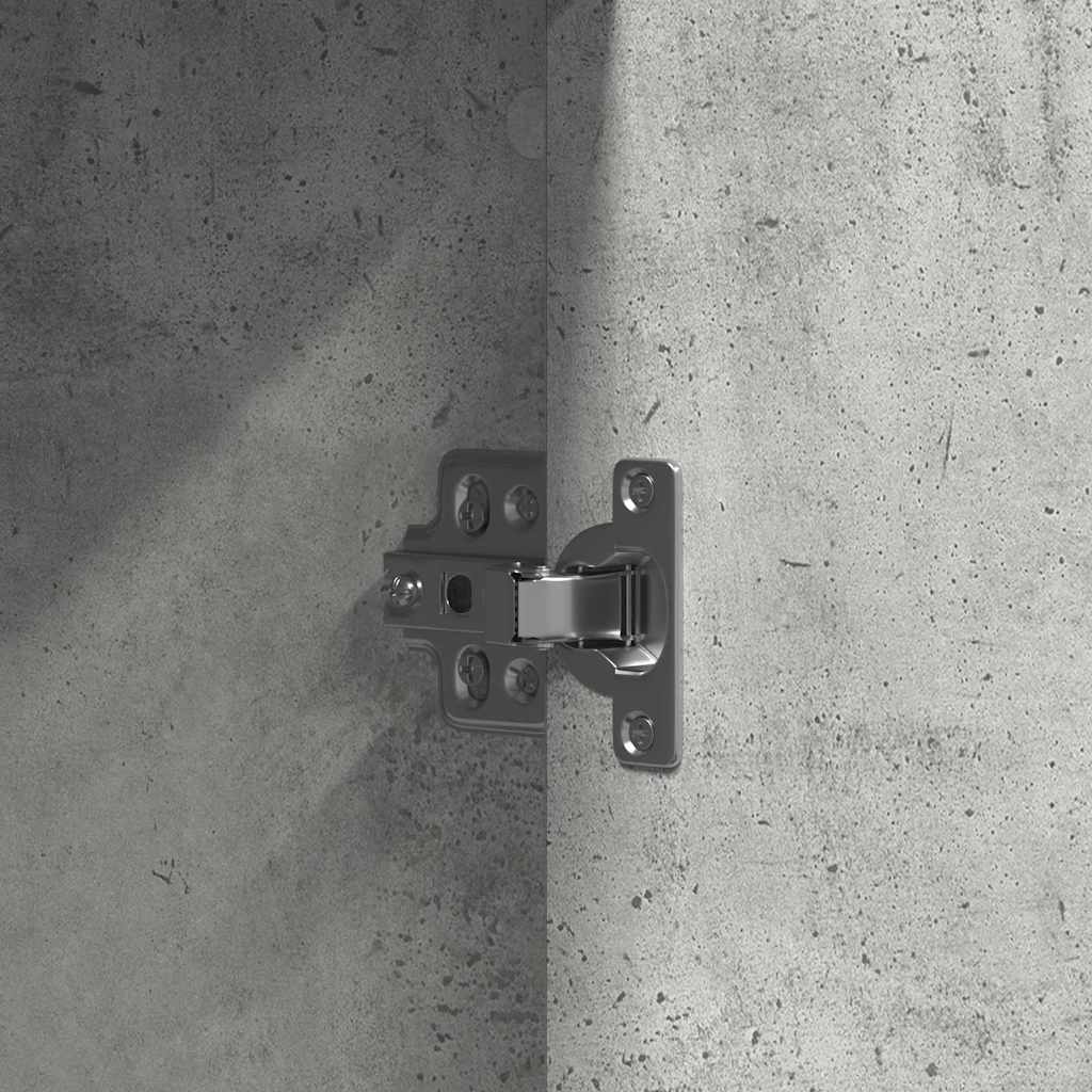 Schminktisch mit Tür Hellgrau 102 x 33 x 135 cm Holzwerkstoff