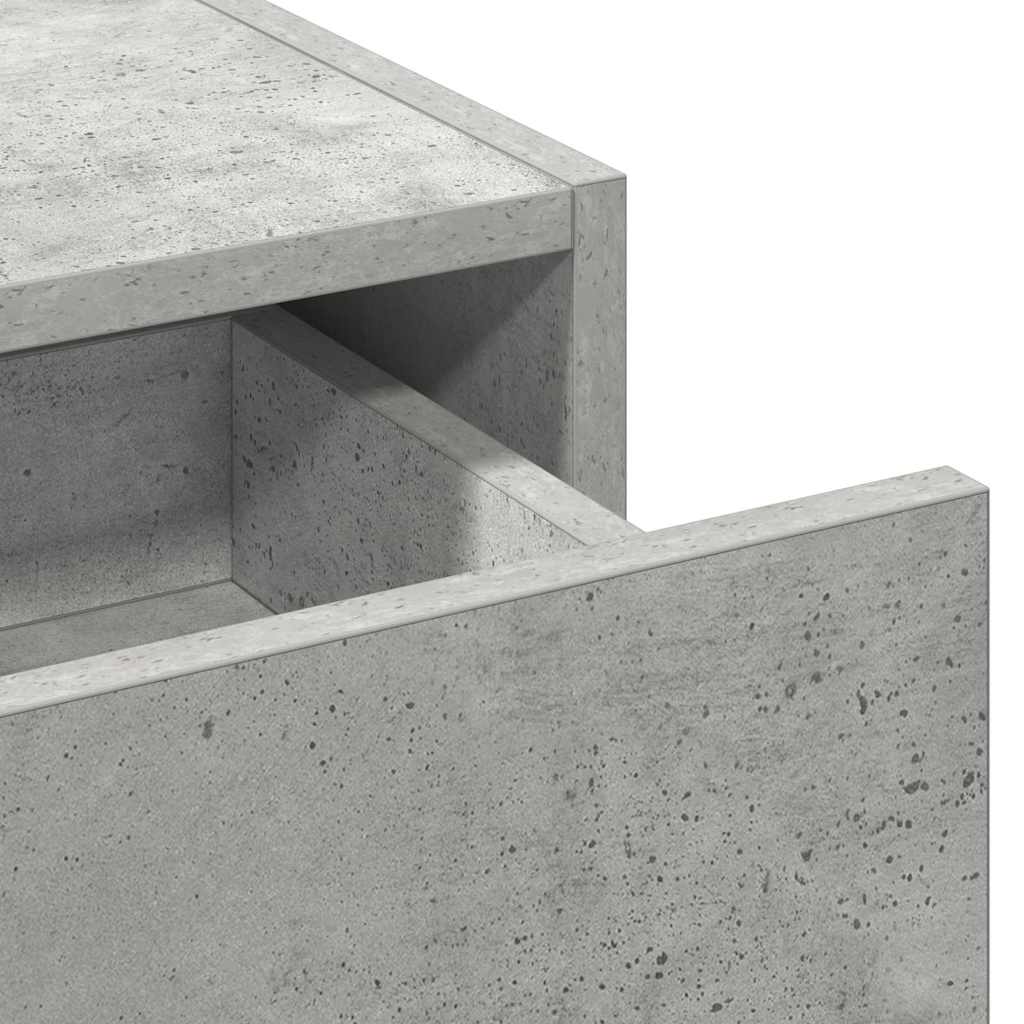 Schminktisch mit Schubladen Grau 100 x 40 x 70 cm Holzwerkstoff