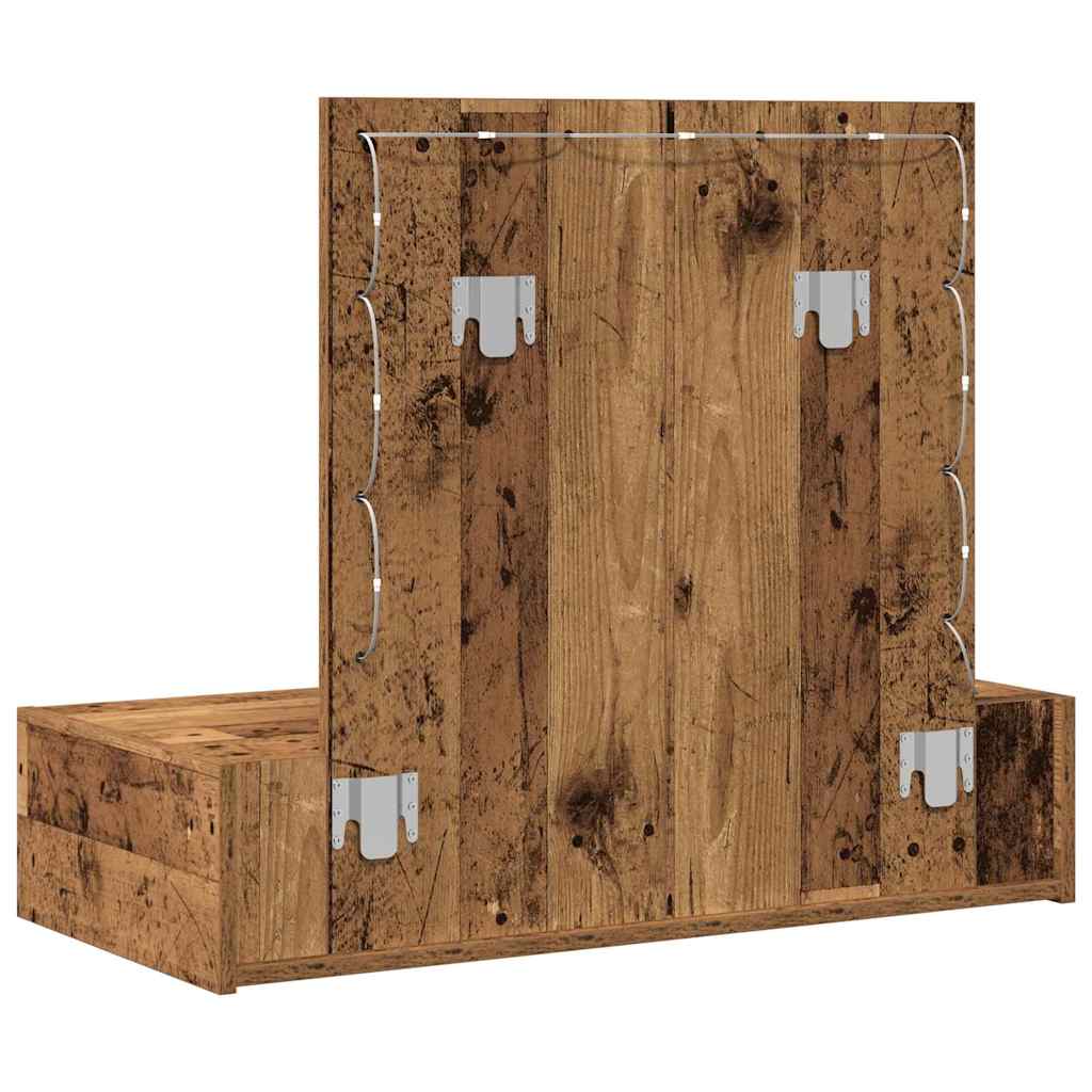 Schminktisch mit Schubladen Braun 83 x 40 x 70 cm Holzwerkstoff
