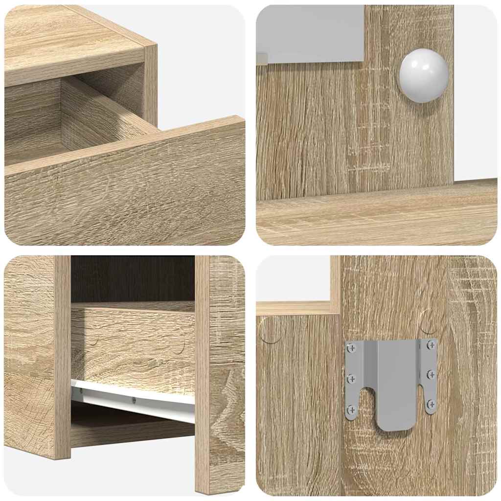 Schminktisch mit Speicher Braun 100 x 40 x 70 cm Holzwerkstoff