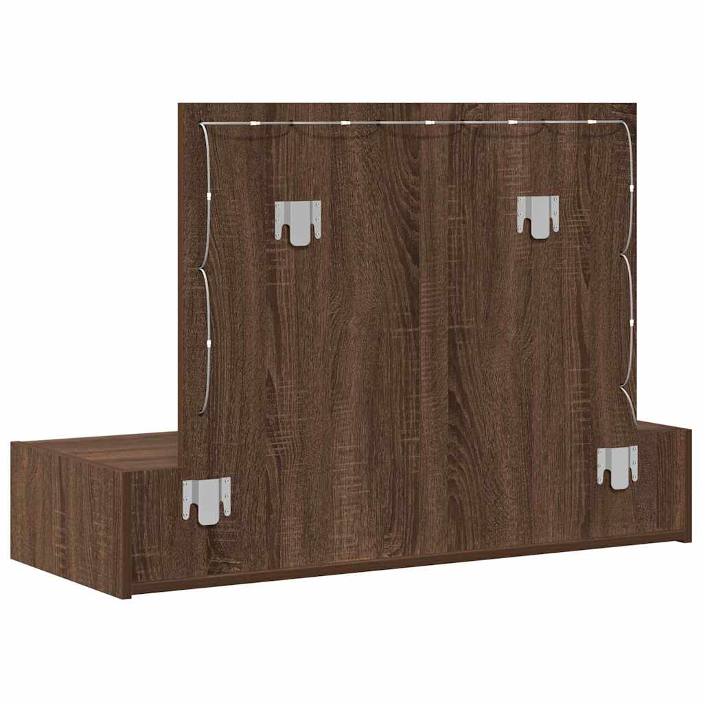 Schminktisch mit Speicher Braun 100 x 40 x 70 cm Holzwerkstoff