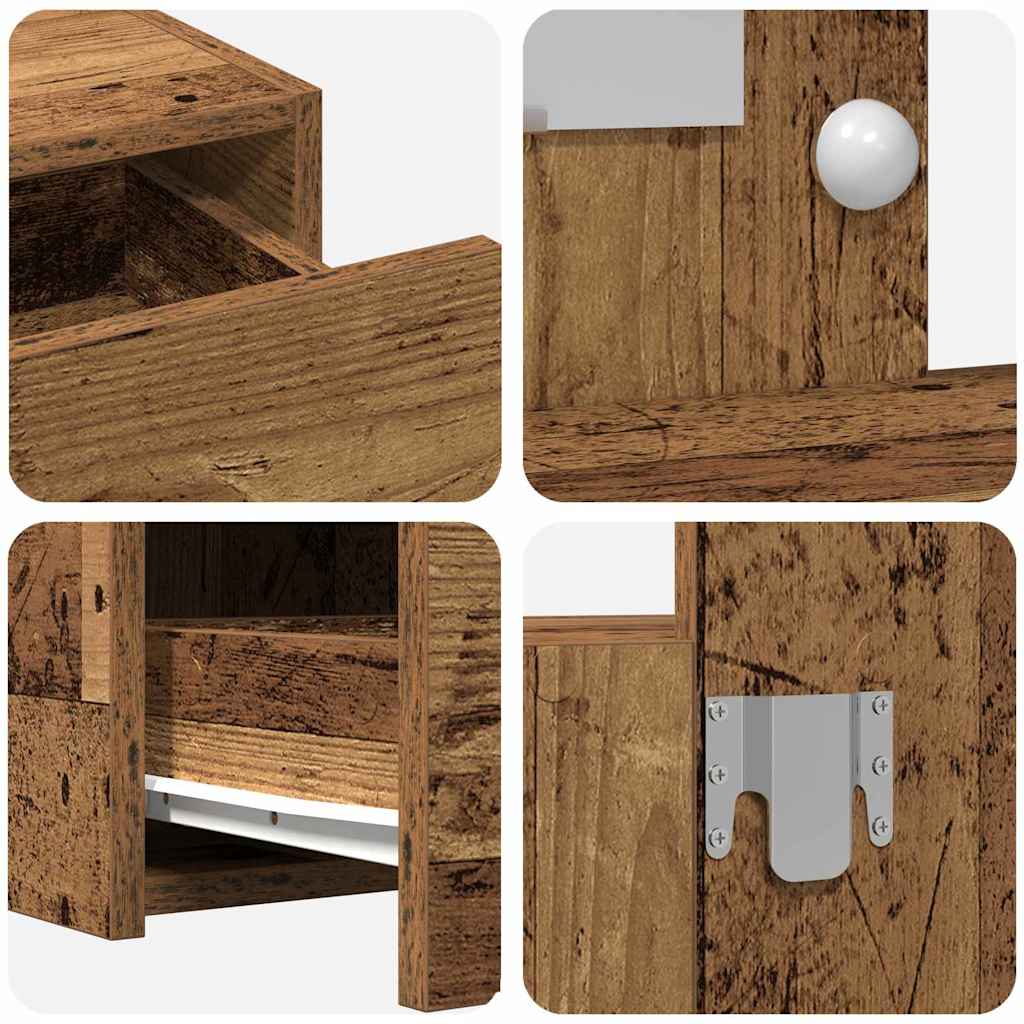 Schminktisch mit Speicher Braun 100 x 40 x 70 cm Holzwerkstoff