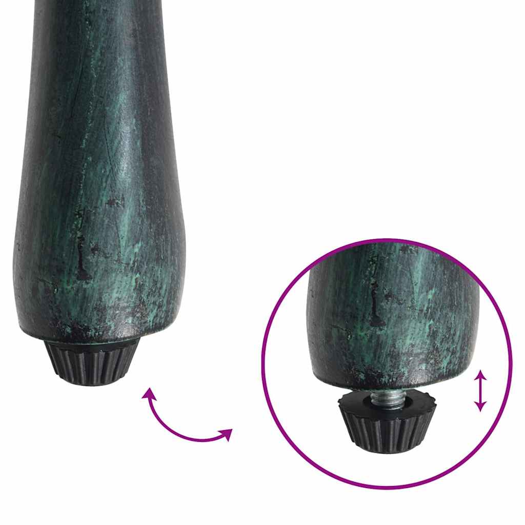 Gartenstuhl Grün 61 x 60,5 x 93cm Aluminium