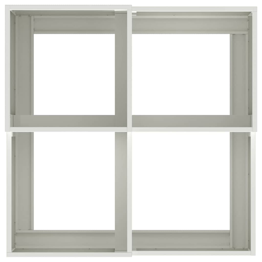 Gartenblumentopf Weiß 100 x 100 x 48 cm Stahl