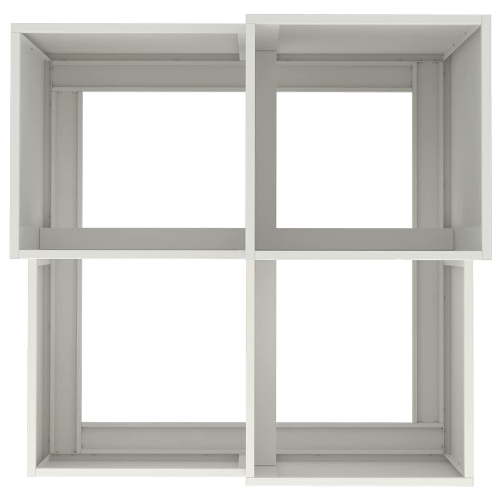 Gartenblumentopf Weiß 100 x 100 x 60 cm Stahl