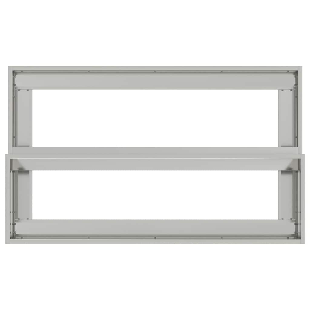 Gartenblumentopf Silber 100 x 60 x 45 cm Verzinkter Stahl