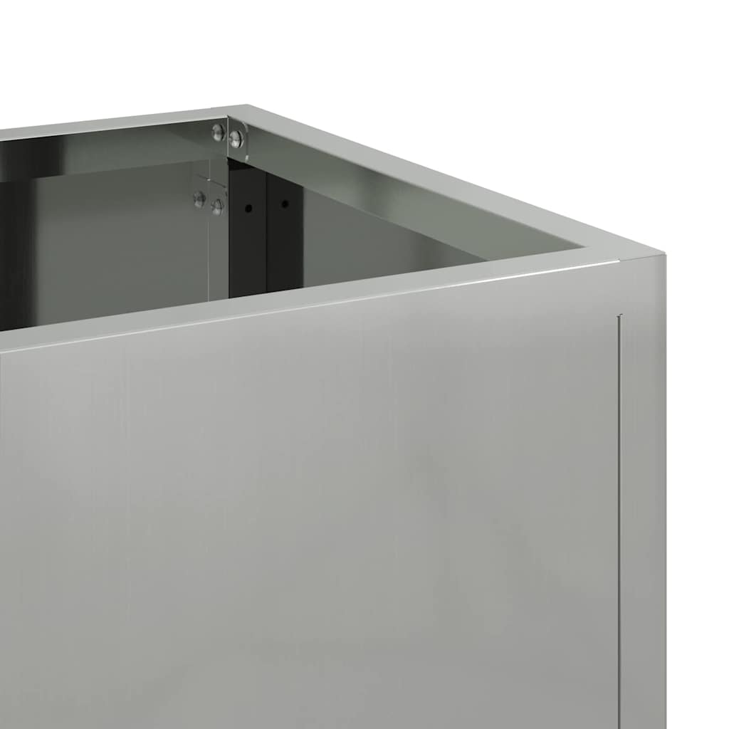 Hochbeet Gartenpflanzer Silber 100 x 26 x 82 cm