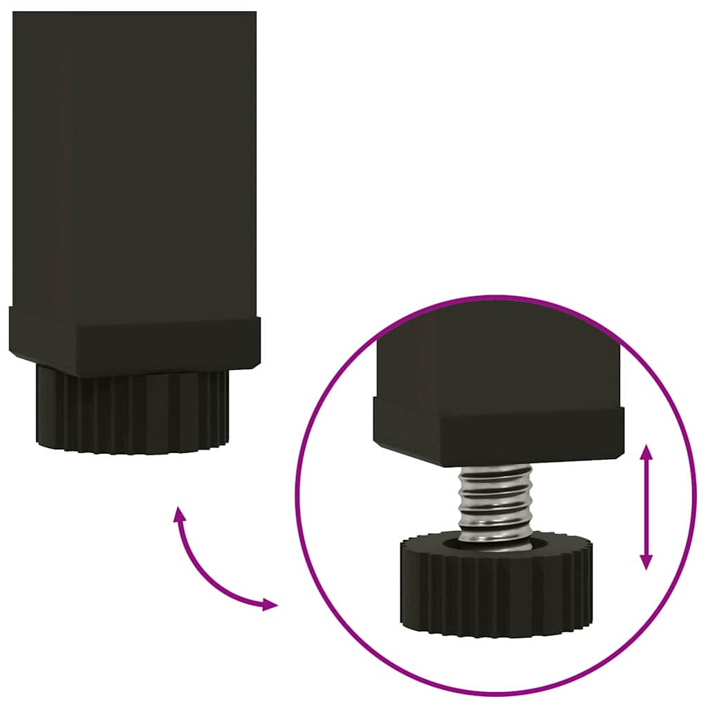 Hochbeet Gartenpflanzer Silber 100 x 26 x 82 cm