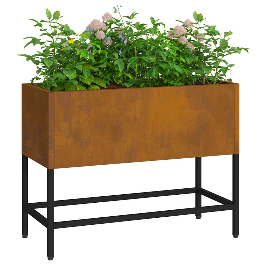 Hochbeet Gartenpflanzer Rostig 60 x 26 x 45 cm