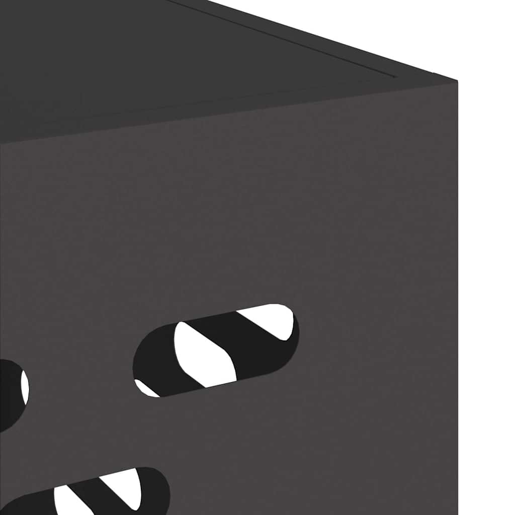 Klimaanlagenabdeckung Schwarz 100 x 50 x 70 cm Stahl