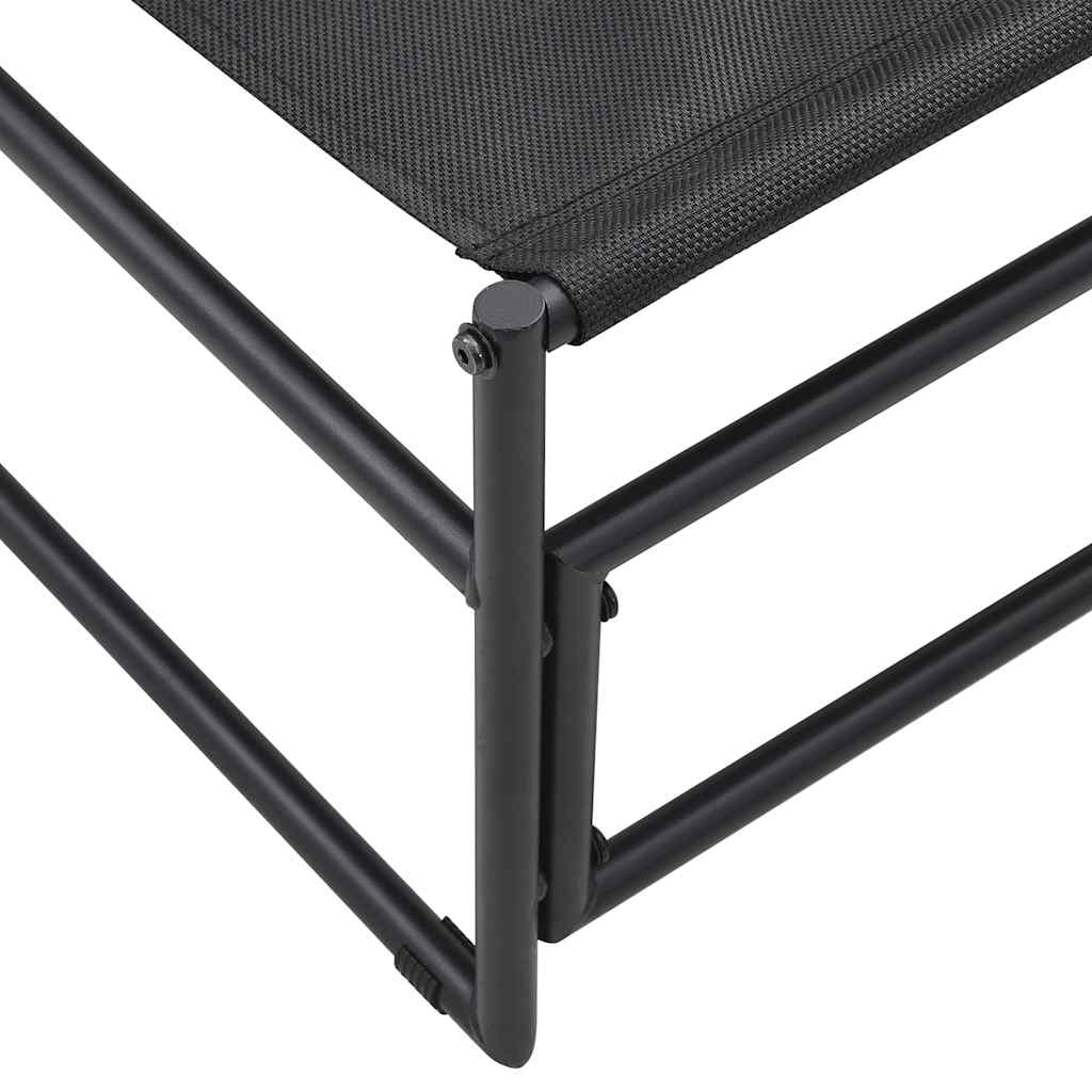 Gartenliege Anthrazit 87x74x73 cm Stahl und Textilene