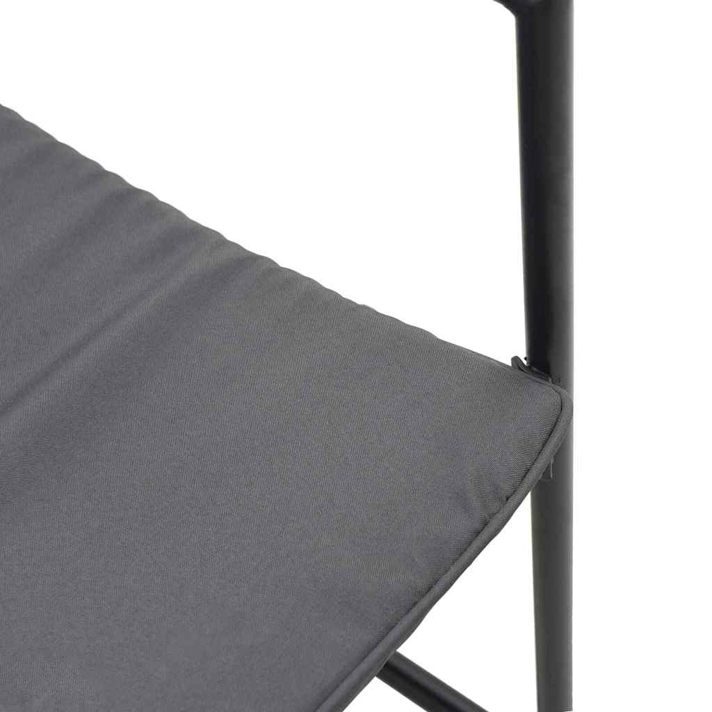 Gartenstühle 4 pcs Schwarz und Anthrazit 50,5 x 59 x 81,5 cm