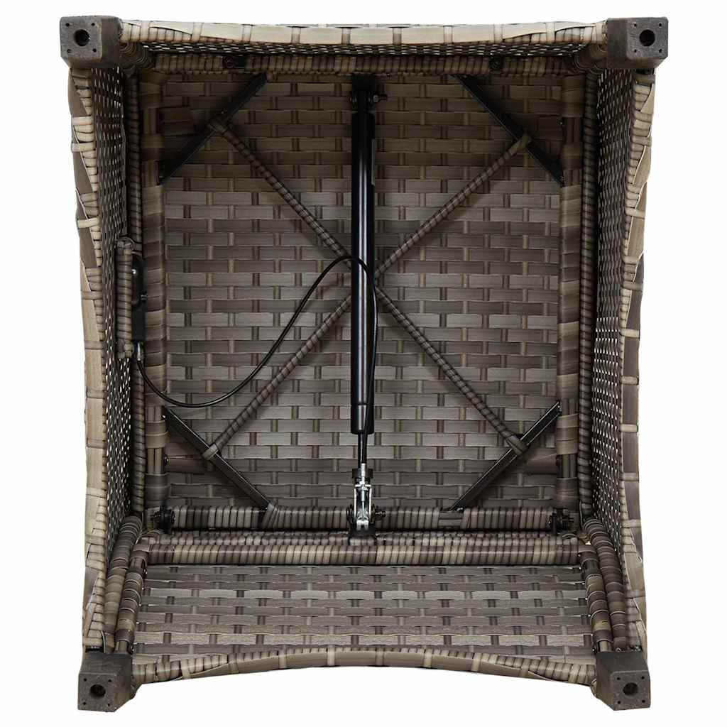 Relaxsessel Grau 56 x 66 x 95cm Poly-Rattan