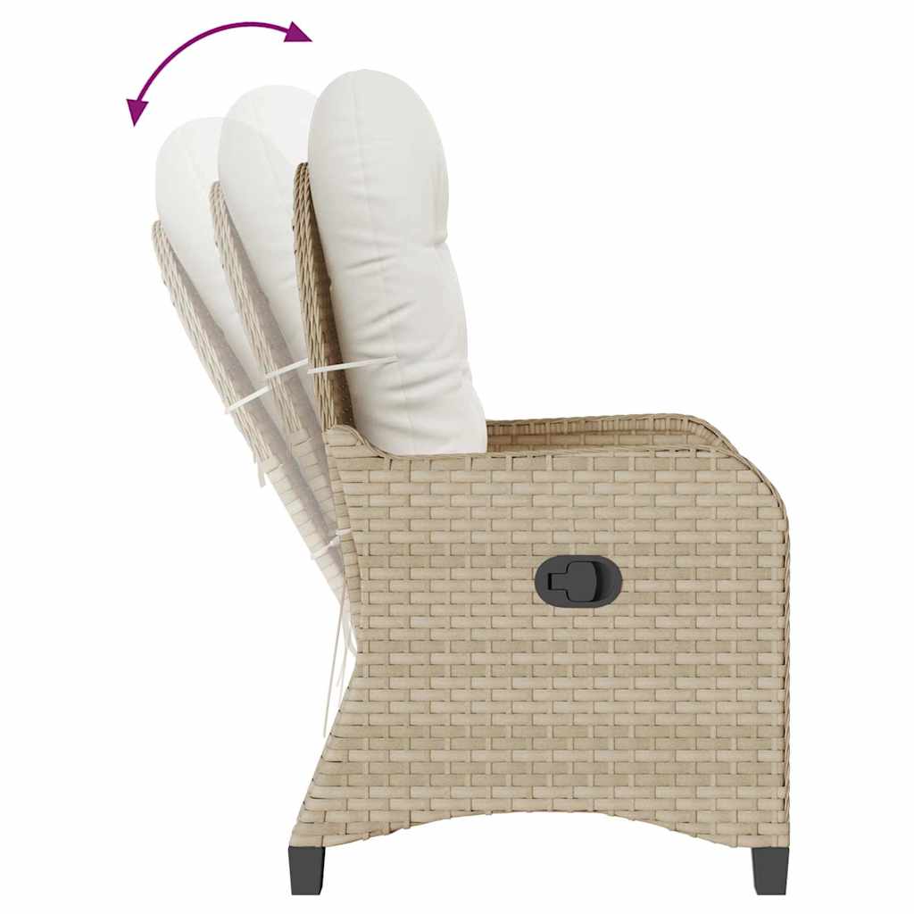 Relaxsessel Beige 56 x 66 x 95cm Poly-Rattan