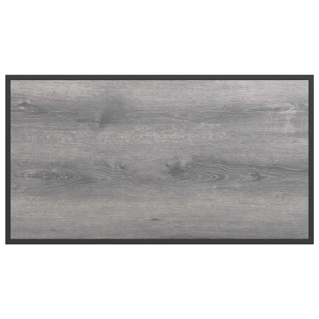 Gartentisch Grau 100 x 55 x 70 cm Stahl und DPC