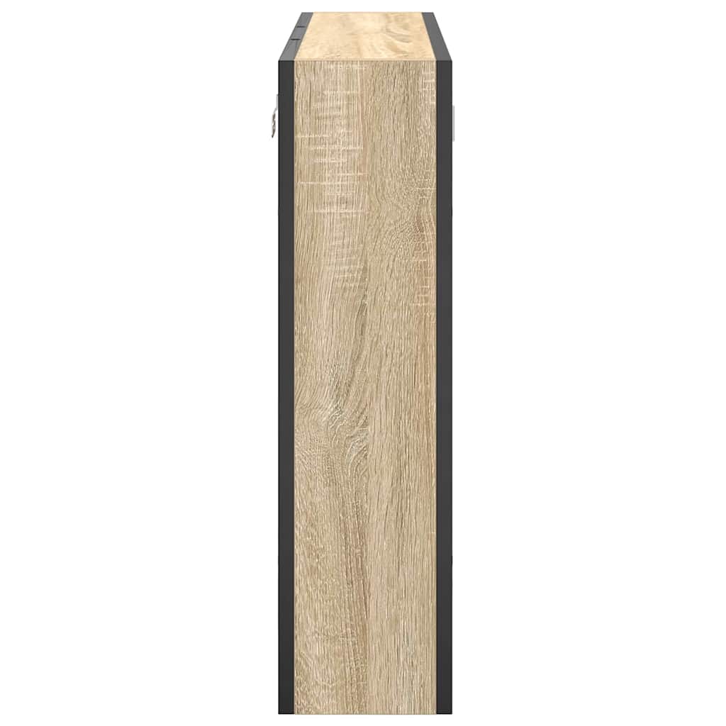 Badezimmer-Spiegelschrank Beige 60 x 16 x 60 cm Holzwerkstoff