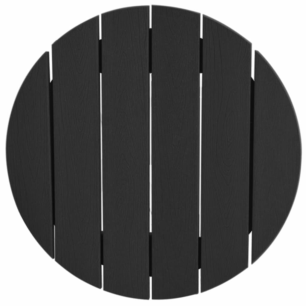 Bartisch Schwarz 55 x 55 x 107 cm HDPE