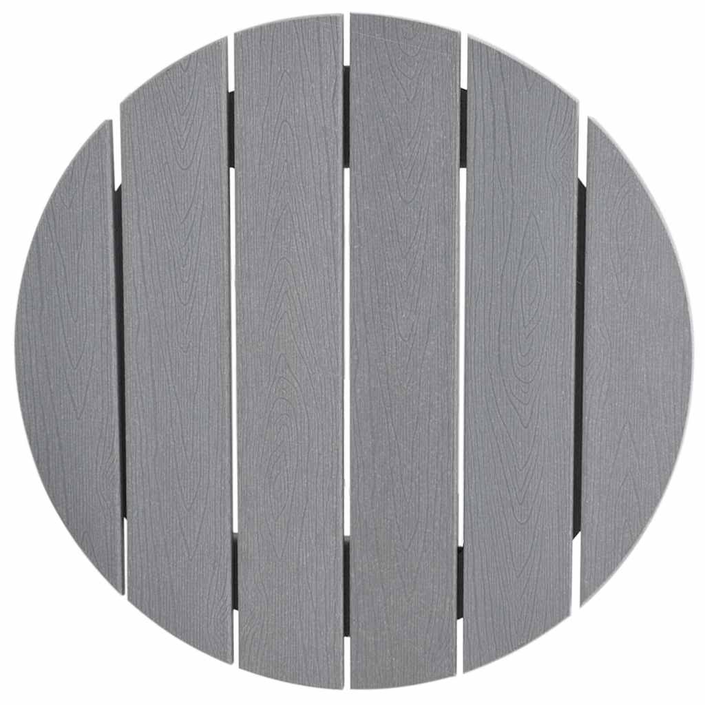 Bartisch Hellgrau 55 x 55 x 107 cm HDPE