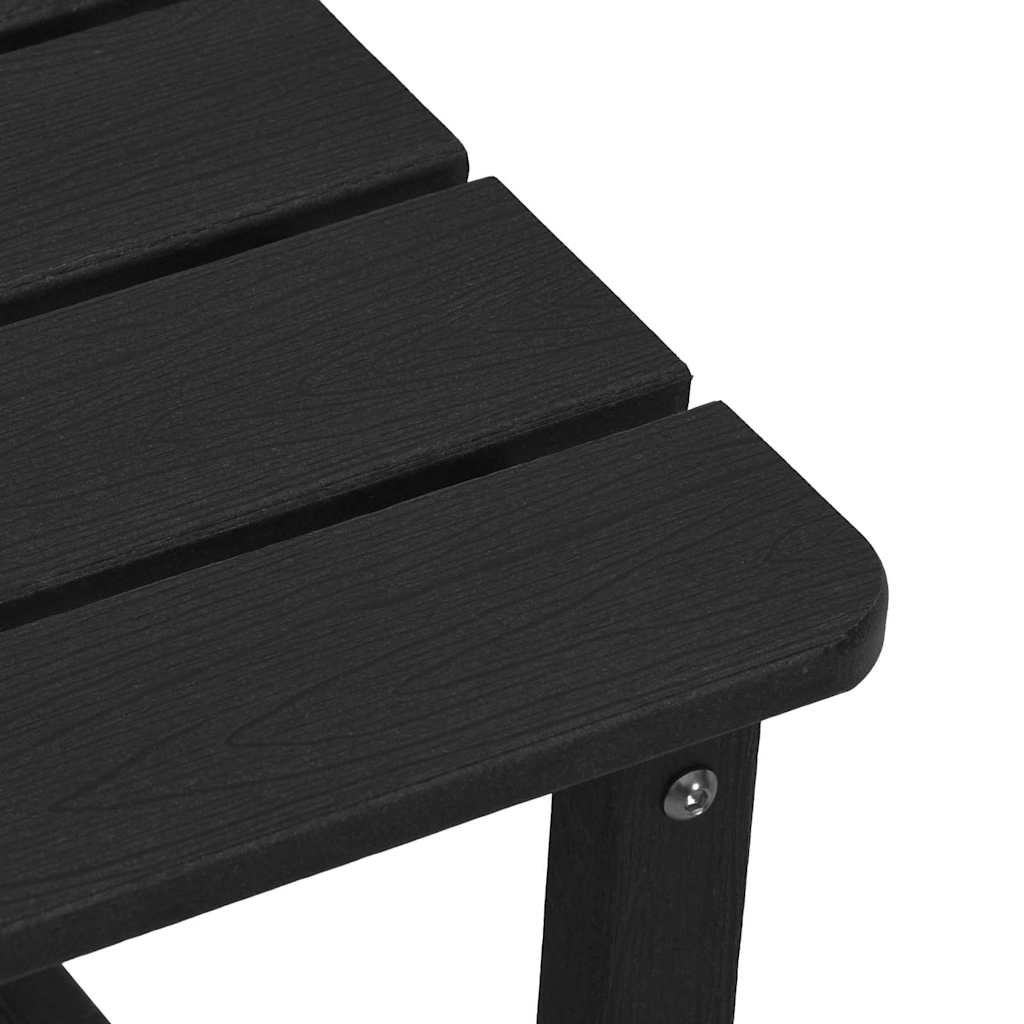 Adirondack Beistelltisch Schwarz 38 x 38 x 46 cm HDPE