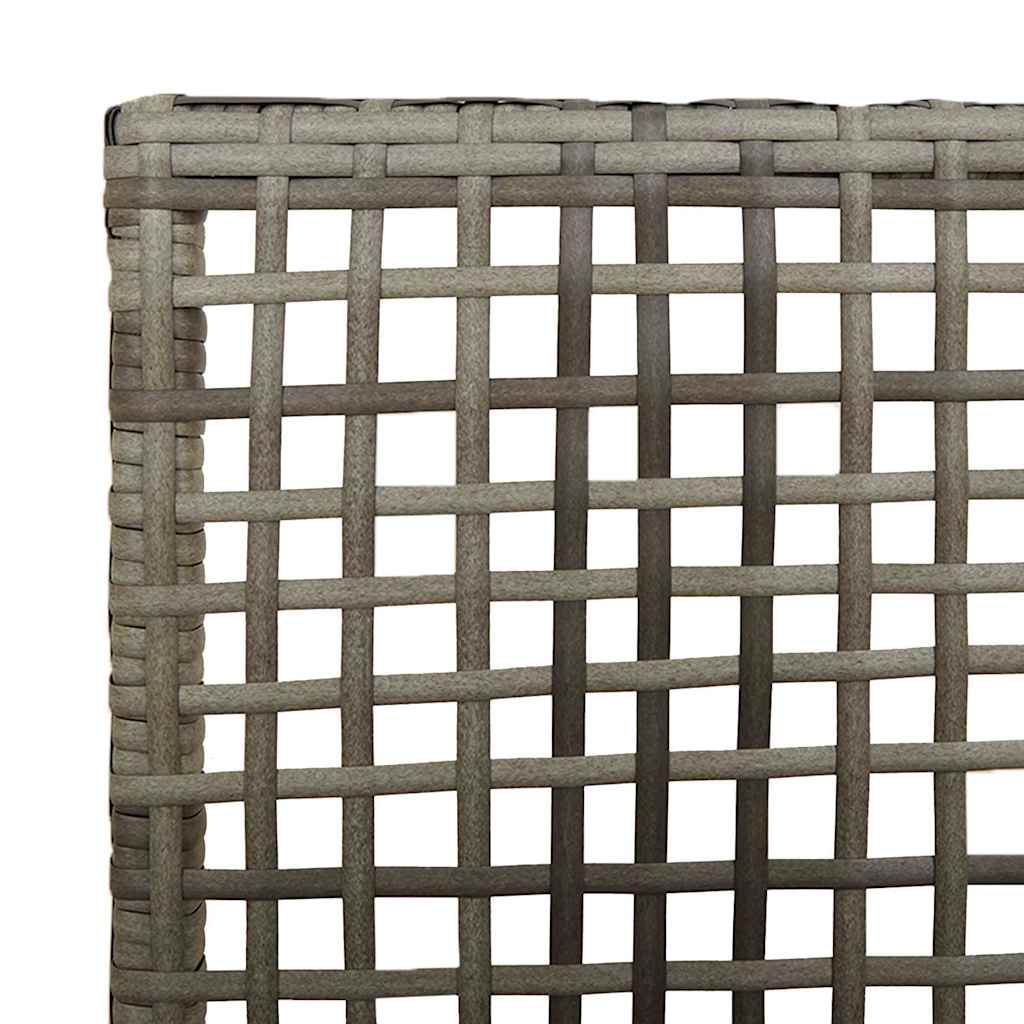 Gartenstuhl 2 pcs Grau 53 x 60 x 85 cm Poly-Rattan