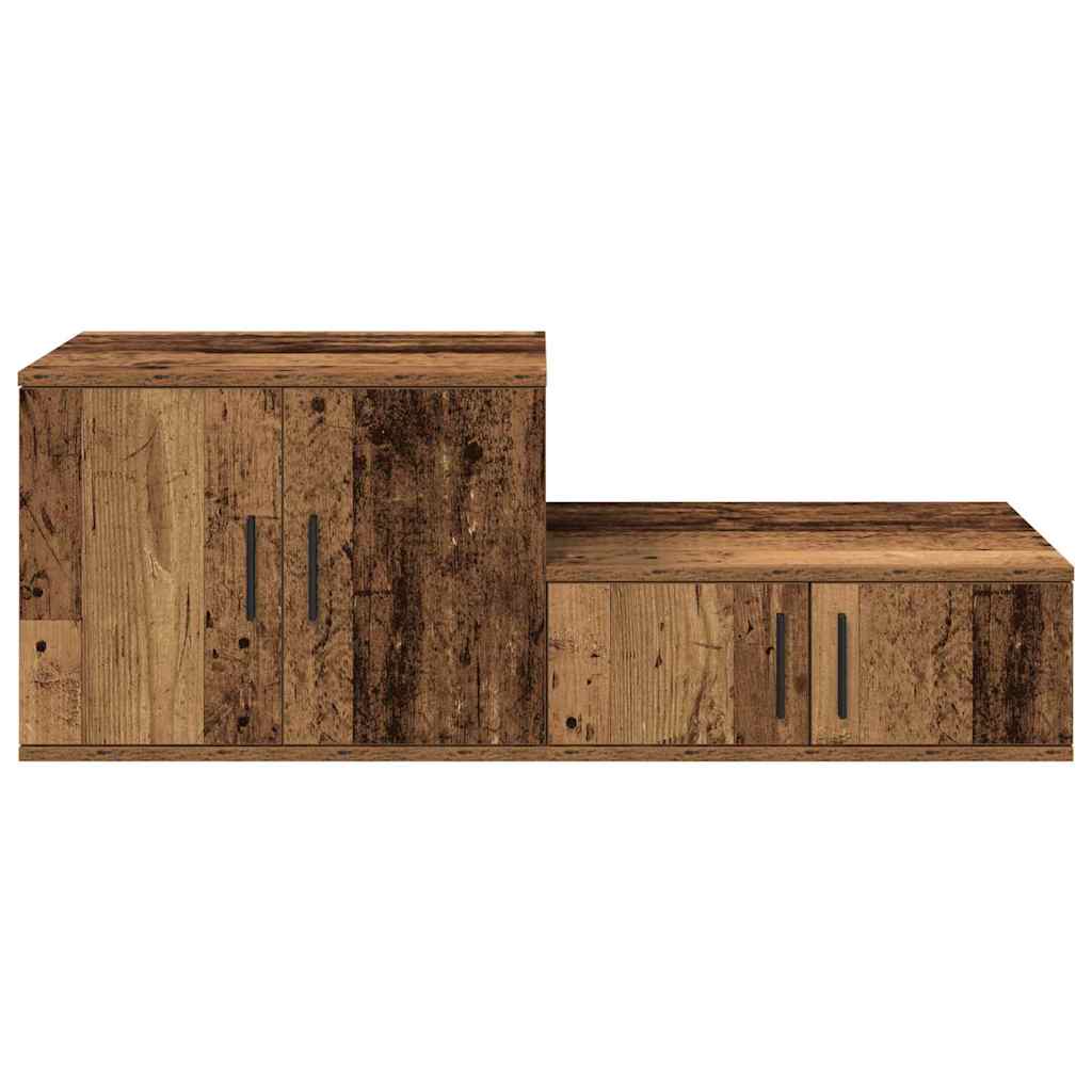 Badschrank Altholz 127 x 41 x 40 cm Holzwerkstoff