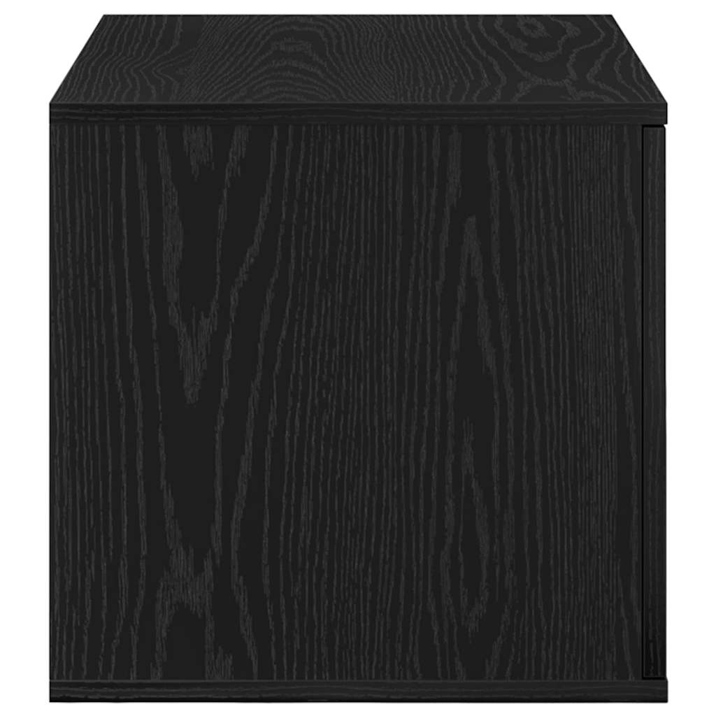 Badschrank Schwarz Eichen-Optik 118 x 41 x 40 cm Holzwerkstoff