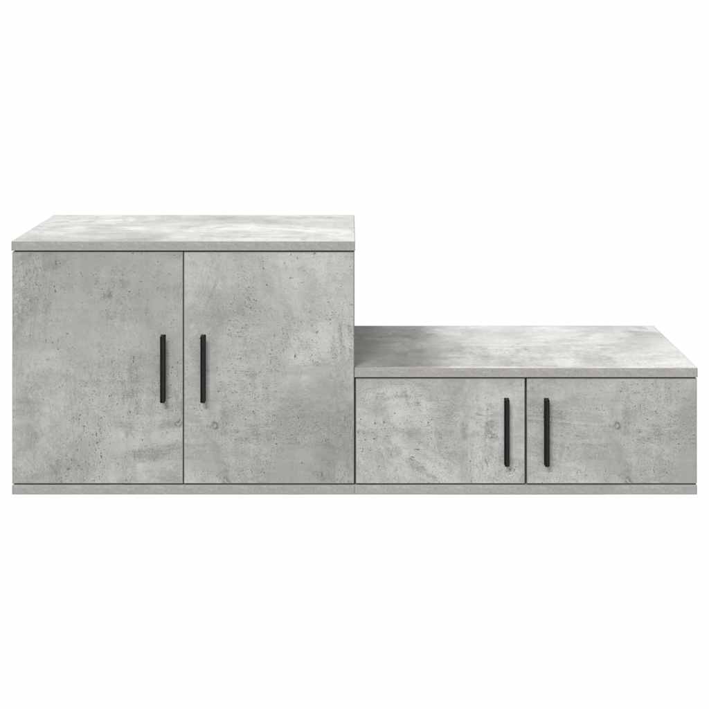 Badschrank Betongrau 108 x 41 x 40 cm Holzwerkstoff